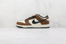 SB Dunk Low White Black Trail End Brown