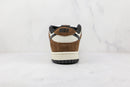 SB Dunk Low White Black Trail End Brown