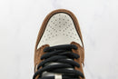 SB Dunk Low White Black Trail End Brown