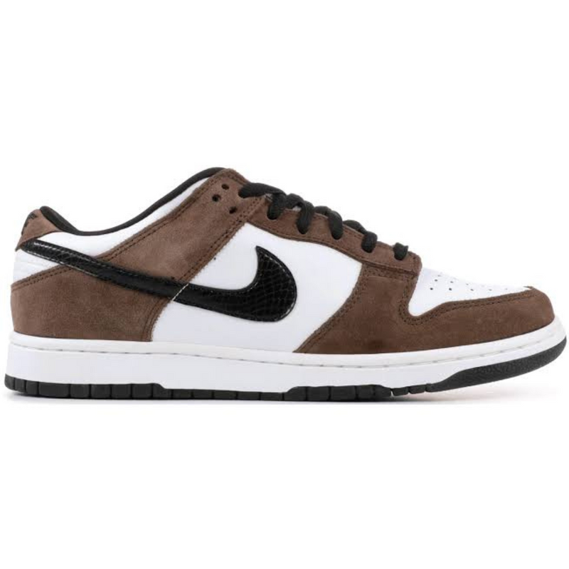 SB Dunk Low White Black Trail End Brown
