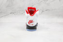 5 Retro Fire Red Silver Tongue
