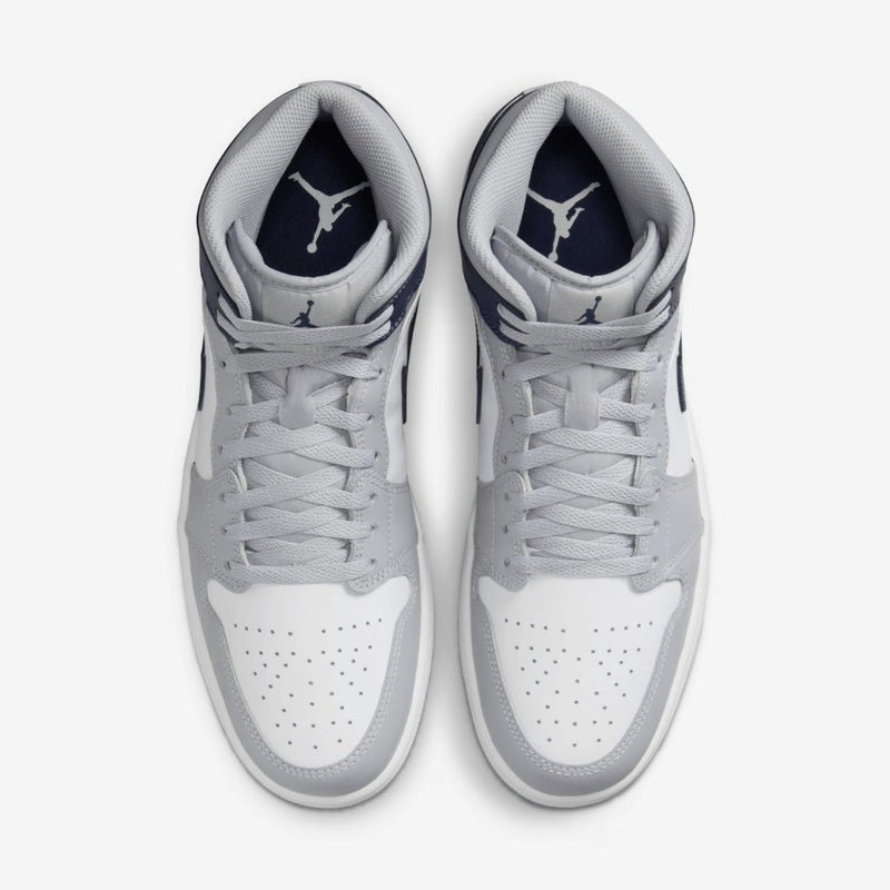 Tênis 1 Mid Wolf Grey Midnight Navy
