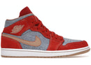 1 Mid Denim Red