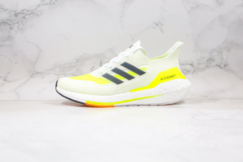 Ultraboost 21 Solar Yellow White