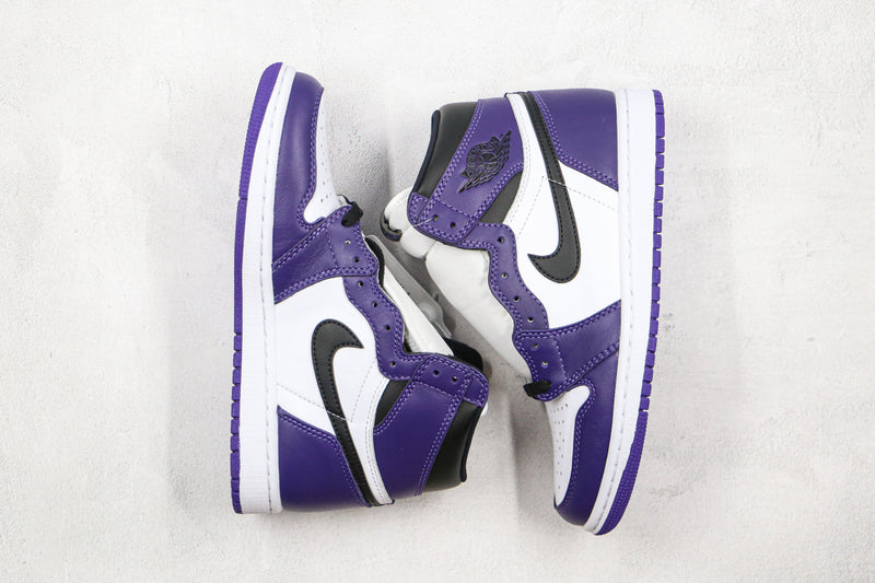 1 Retro High Court Purple White