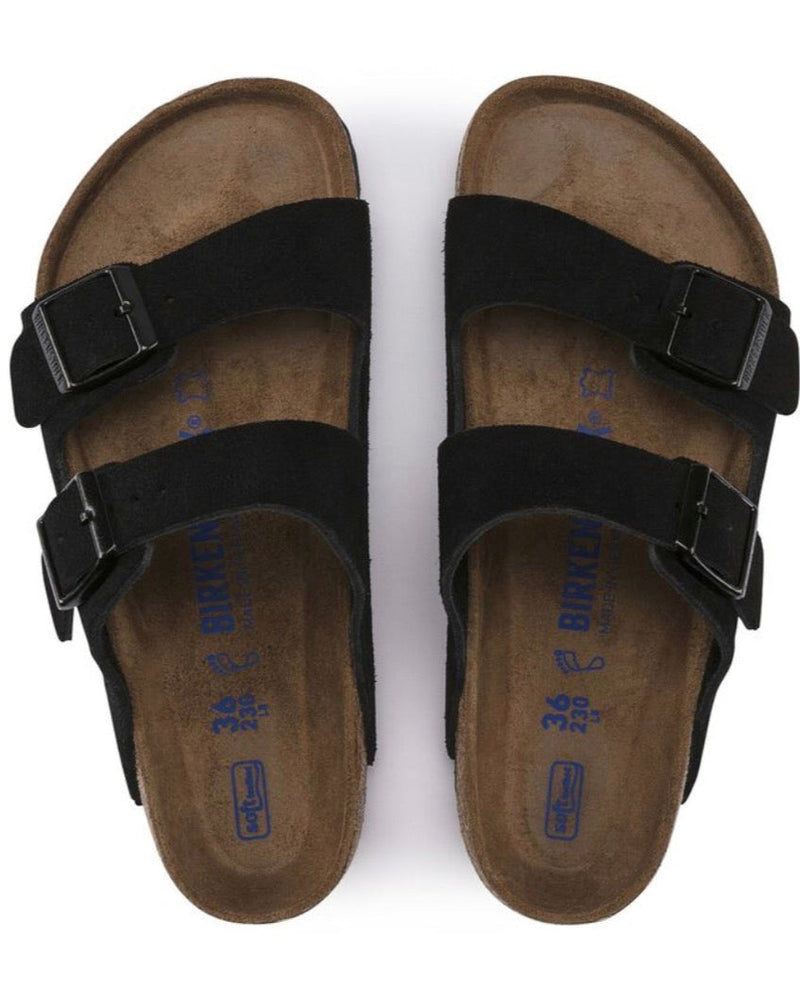 Arizona Soft Footbed Suede Black