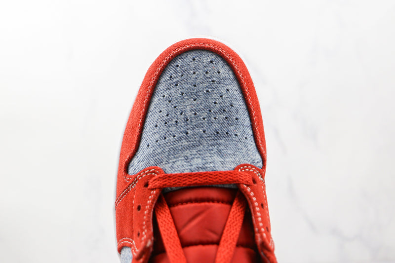 1 Mid Denim Red