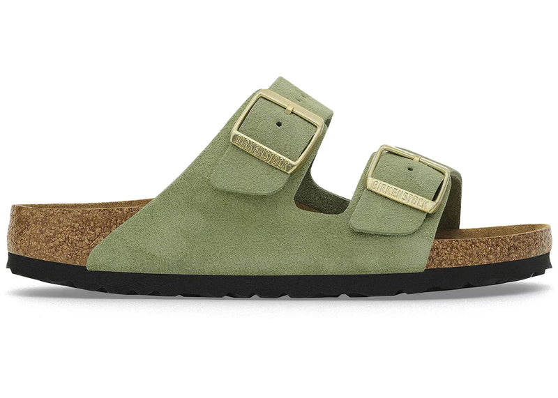 Arizona Soft Footbed Suede Leather Green Tea