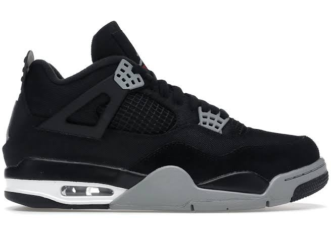 4 Retro SE Black Canvas