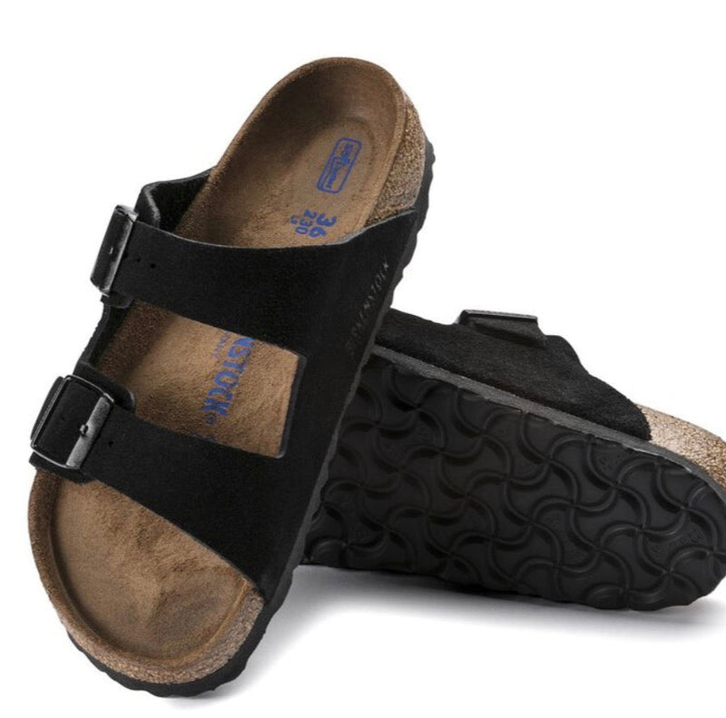 Arizona Soft Footbed Suede Black
