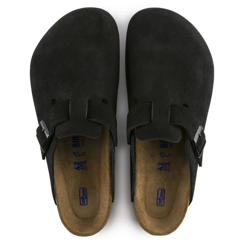 Boston Soft Footbed Suede Black