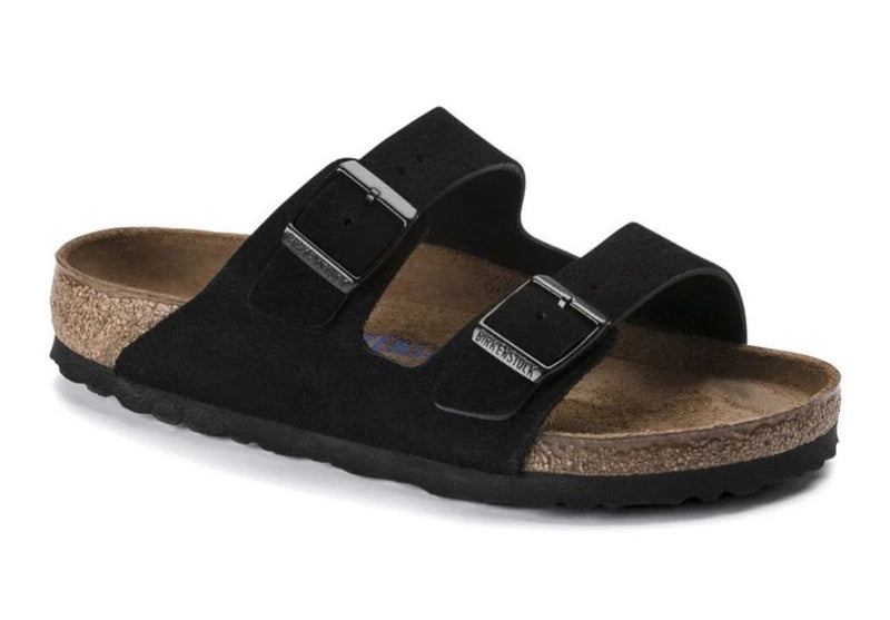 Arizona Soft Footbed Suede Black