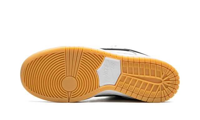 SB Dunk Low Orange White Label Black