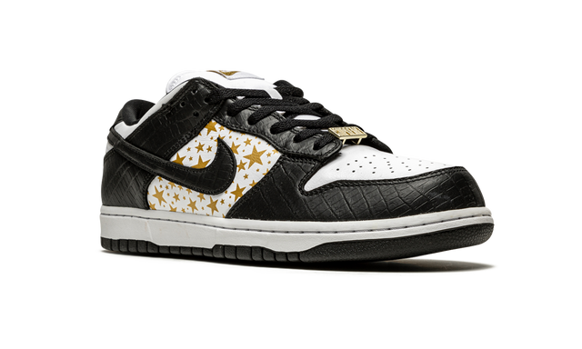 SB Dunk Low Supreme Stars Black
